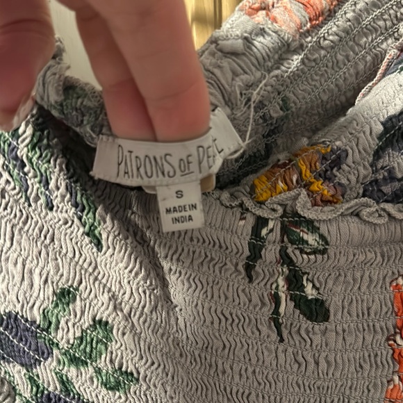 Patrons of Peace Gray Sundress with Flutter Sleeves for Casual Wear - Picture 2 of 3